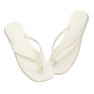 Hotmarzz Women Summer Beach Sandals Light Flip Flops Thongs White